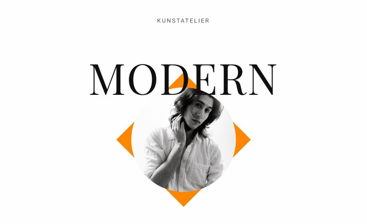 Kunstatelier modern Website design