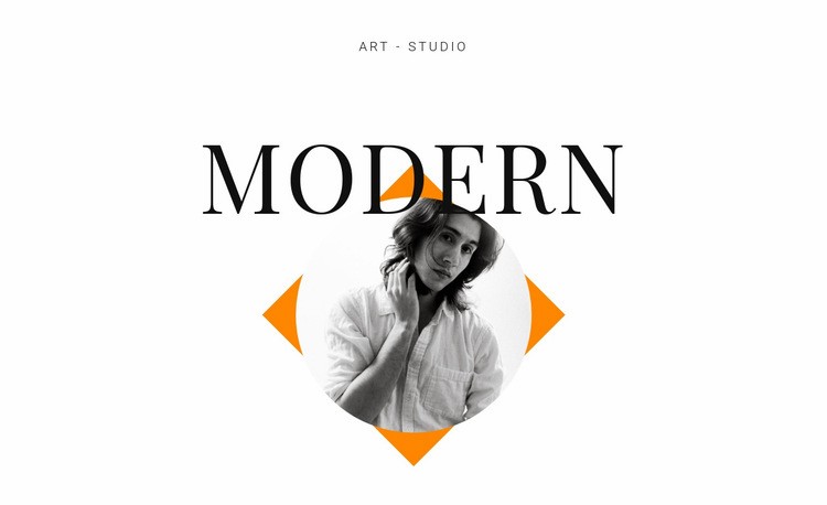 Art studio modern Elementor Template Alternative