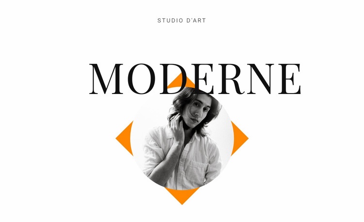 Studio d'art moderne Maquette de site Web