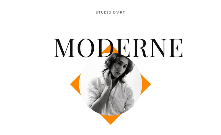 Studio d'art moderne Modèle de site Web