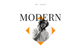 Art Studio Modern - Free Website Template