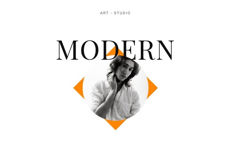 Modern művészeti stúdió Html Weboldal készítő