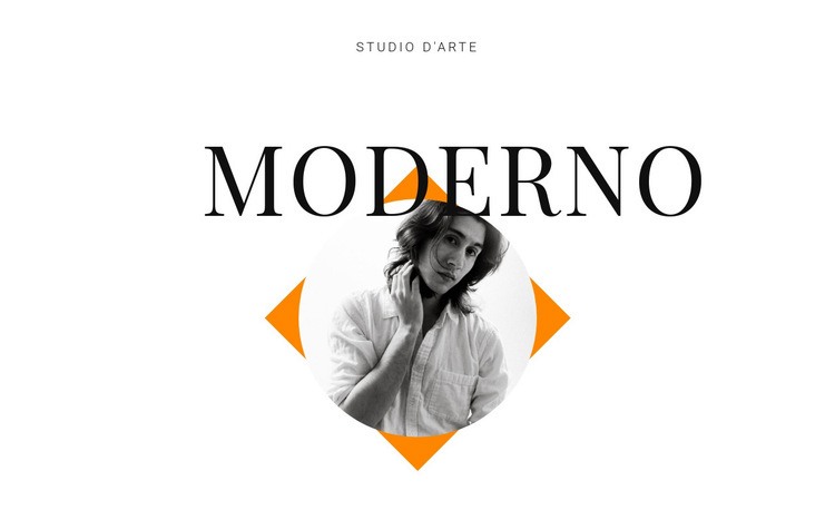 Studio d'arte moderno Modelli di Website Builder