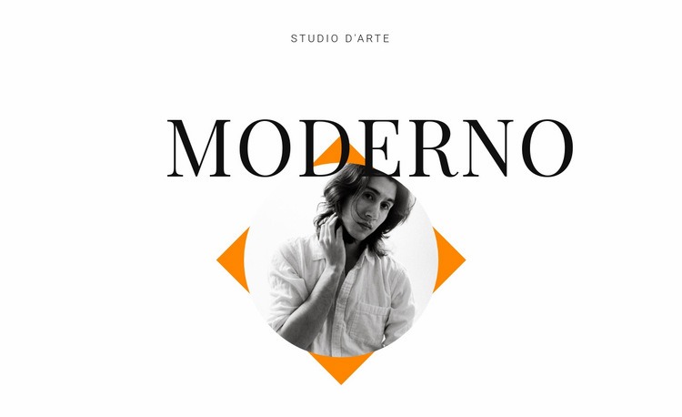 Studio d'arte moderno Un modello di pagina