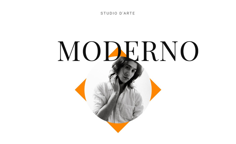 Studio d'arte moderno Modello di sito Web