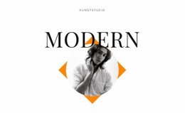 Kunststudio Modern - Mockup Voor Webontwerp