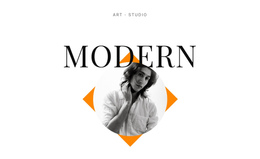 Art Studio Modern - Single Page Website Template