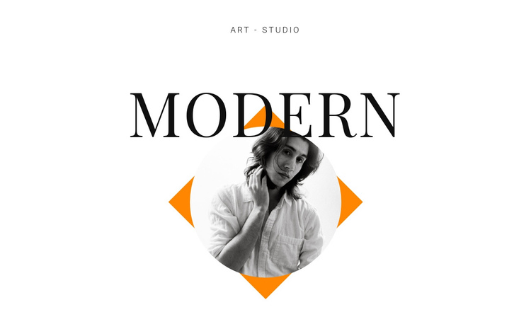 Art studio modern One Page Template