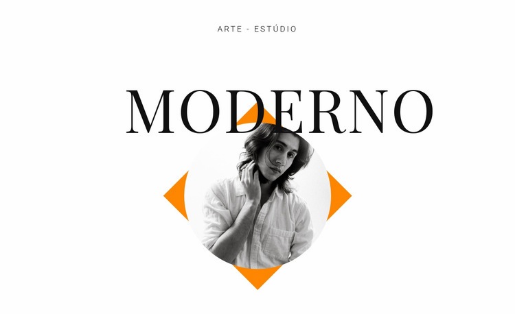 Estúdio de arte moderno Modelo