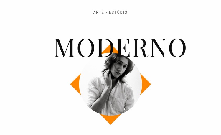 Estúdio de arte moderno Landing Page