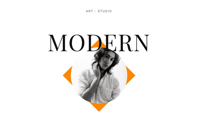 Art studio modern Squarespace Template Alternative