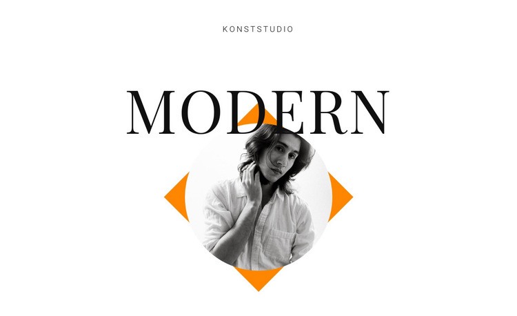 Modern konststudio HTML-mall