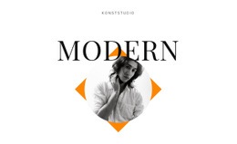 Modern Konststudio - Webbplatsmall Gratis Nedladdning