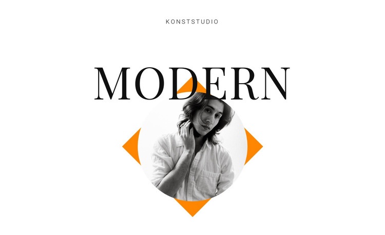 Modern konststudio WordPress -tema