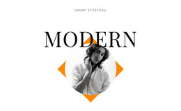 Sanat Stüdyosu Modern - Ücretsiz Web Sitesi Şablonu