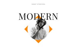 Sanat Stüdyosu Modern - Ücretsiz Açılış Sayfası, Şablon HTML5