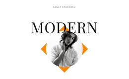 Sanat Stüdyosu Modern Için Ücretsiz Çevrimiçi Şablon