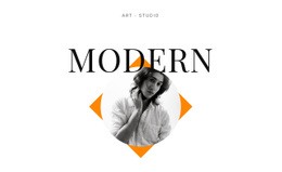 Art Studio Modern - Custom Web Page Design