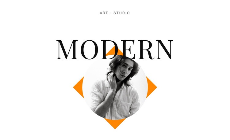 Art studio modern Web Page Design