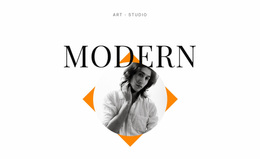 Art Studio Modern - Responsive Homepage Design