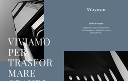 Viviamo Per Trasformare Grandi Idee Modello Di Sito Web