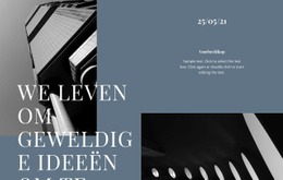 Responsieve Websjabloon Voor We Leven Om Geweldige Ideeën Om Te Zetten