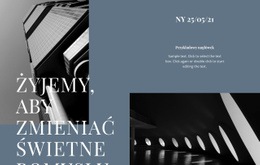 Responsywny Szablon Internetowy Dla Żyjemy, Aby Zmieniać Świetne Pomysły