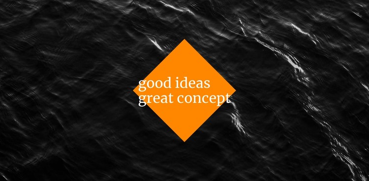 Good ideas great concept CSS Template