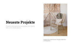 Elegante Möbel – Vorlage Für Website-Builder