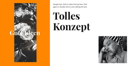 Tolles Konzept - Beste Website-Vorlage