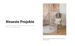 Elegante Möbel - Gebrauchsfertige Landingpage