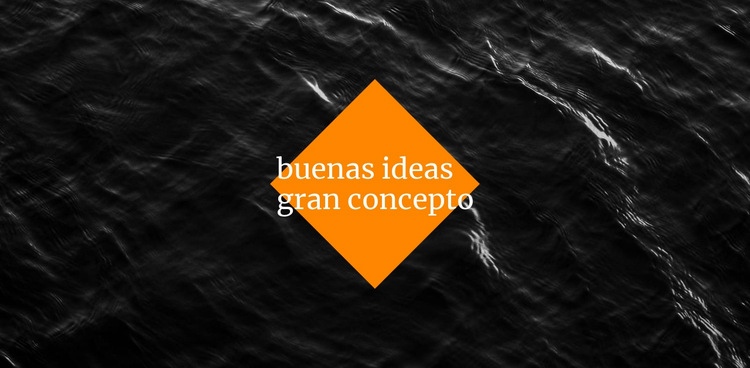 Buenas ideas gran concepto Maqueta de sitio web