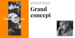 Grand Concept - Maquette Web