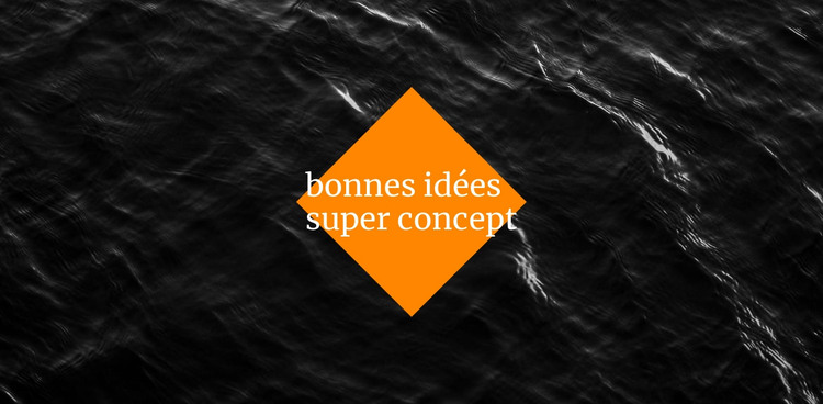 Bonnes idées super concept Modèle HTML