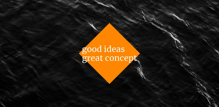 Good ideas great concept HTML Template