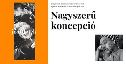 Nagyszerű Koncepció – A Legjobb Webhelysablon