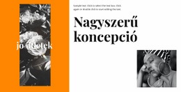 Nagyszerű Koncepció - Professzionális Webhelytervezés