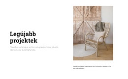 Elegáns Bútorok Weboldal Tervezés