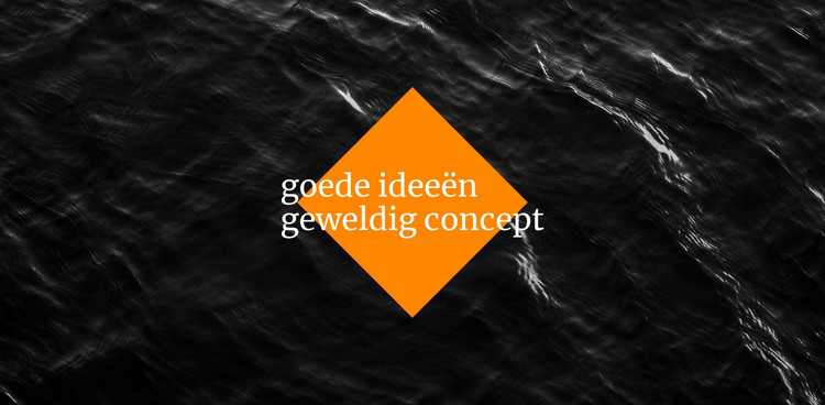 Goede ideeën geweldig concept HTML-sjabloon