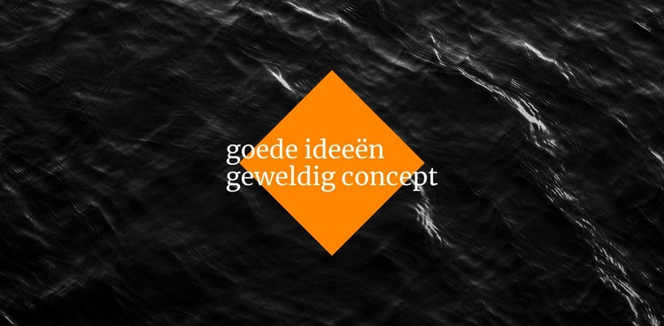 Goede ideeën geweldig concept Website Builder-sjablonen