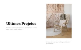 HTML Da Página Para Móveis Elegantes