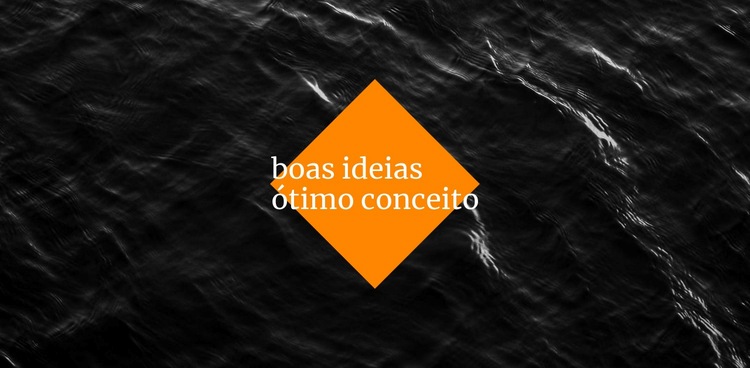 Boas ideias, ótimo conceito Modelo HTML5