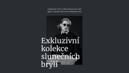 Exkluzivní Kolekce Slunečních Brýlí – Vytvářejte Krásné Šablony