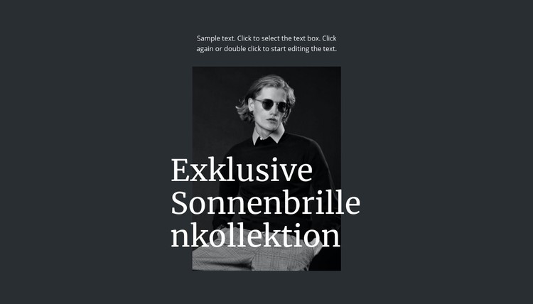 Exklusive Sonnenbrillenkollektion CSS-Vorlage