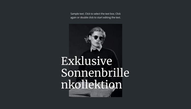 Exklusive Sonnenbrillenkollektion Joomla Vorlage