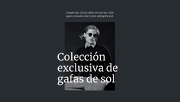 Colección Exclusiva De Gafas De Sol - Crea Hermosas Plantillas