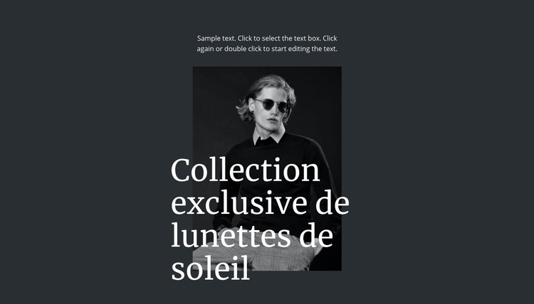Collection exclusive de lunettes de soleil Modèle CSS