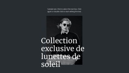 Collection Exclusive De Lunettes De Soleil - Modèle HTML5 Réactif