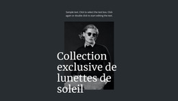 Collection Exclusive De Lunettes De Soleil – Modèle Joomla 2024