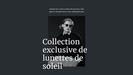 Collection Exclusive De Lunettes De Soleil - Modèles De Thèmes HTML5 Gratuits